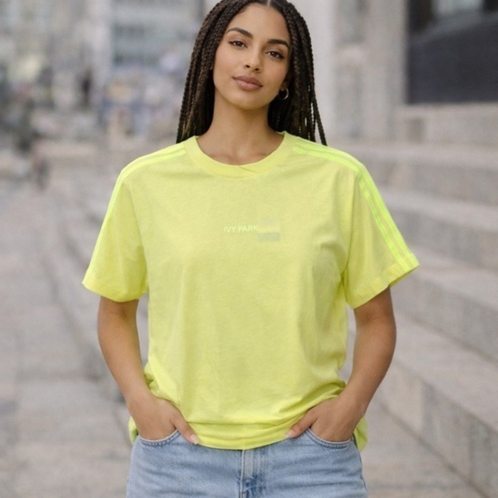 Adidas Ivy Park 4All Other Shirts Original Yellow Tint Short Sleeve T-Shirt